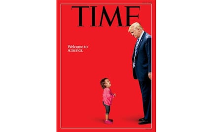 Donald Trump se 'enfrenta' a una niña migrante en portada de Time
