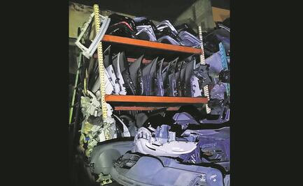 Decomisan toneladas de autopartes robadas