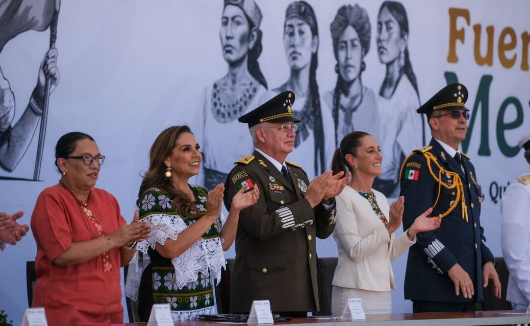 Reafirma Mara Lezama respaldo a Claudia Sheinbaum con la Fuerza Aérea Mexicana  (410/02/2025). Foto: Especial