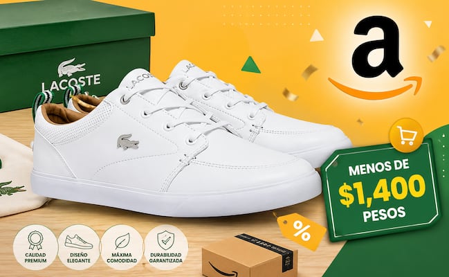 Amazon México rebaja tenis Lacoste en menos de mil 400 pesos; aprovecha la oferta exclusiva