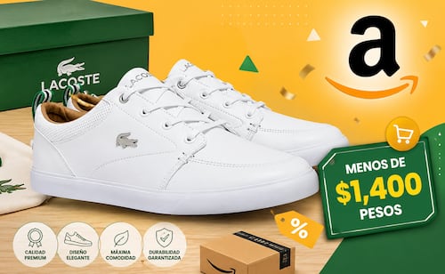 Amazon Mexico offers Lacoste sneakers for under 1,400 pesos in exclusive sale