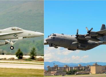 Reportan colisión de dos aviones de la Marina de EU en Japón