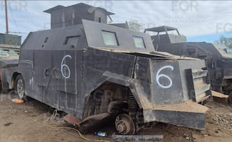 Destruyen 23 autos "monstruos" en Tamaulipas; estaban relacionados con 19 carpetas de investigación