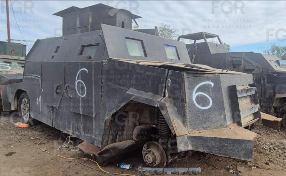 Destruyen 23 autos "monstruos" en Tamaulipas (08/02/2026). Foto: Especial