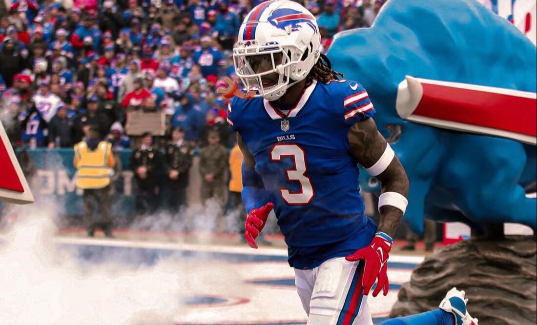 Hamlin entrando al campo de juego del Highmark Stadium / Foto: Instagram Damar Hamlin