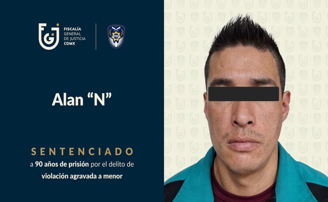 Sentencian a 90 años de prisión a hombre por violación agravada. Foto: Especial