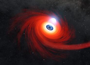 Estrella es devorada por un agujero negro a 250 millones de años luz