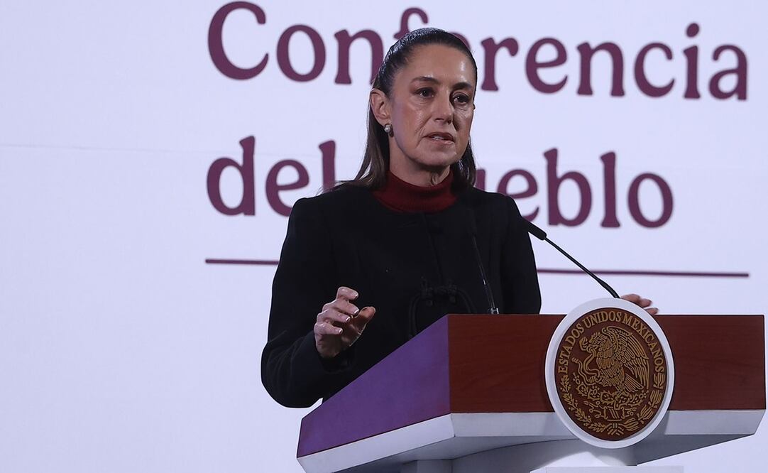 Claudia Sheinbaum durante la mañanera de este 30 de diciembre del 2024. Foto: Berenice Fregoso / EL UNIVERSAL