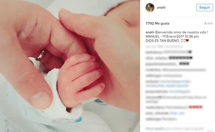 Anahí publica la primera foto de su bebé