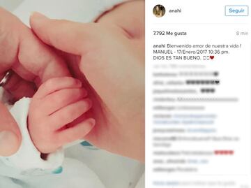 Anahí publica la primera foto de su bebé