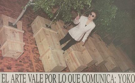 Cuando Yoko Ono visitó el Museo Tamayo y fue recibida por 2 mil personas