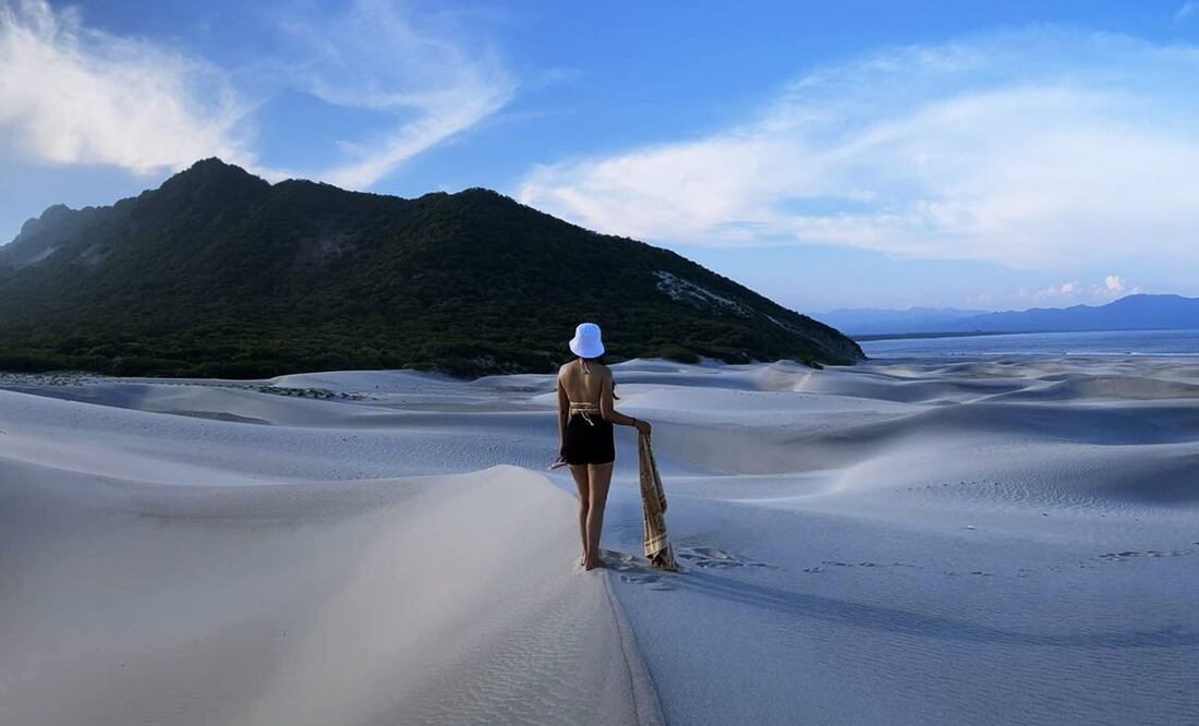 Chipehua es una playa virgen en el Istmo de Tehuantepec. Sus dunas gigantes se forman por la fuerza del viento. Foto: @mayeeblr