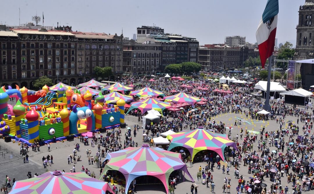 Más de 230 mil personas disfrutan del Zocalito de las Infancias; arte, deporte y diversión llenan el corazón de la CDMX. Foto: Especial