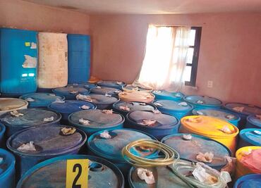 Decomisan 50 mil litros de combustible robado