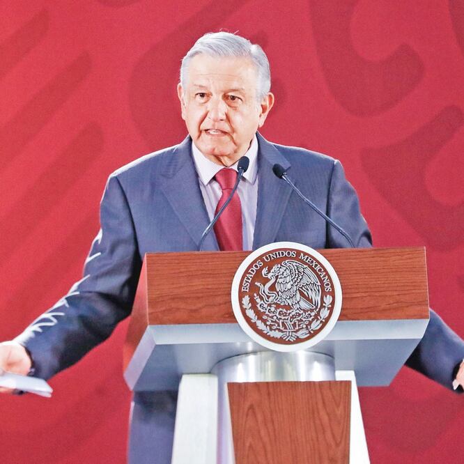 Andrés Manuel López Obrador, presidente de México, encabezó la conferencia matutina en Palacio Nacional, en la que participaron Olga Sánchez, secretaria de Gobernación, y Alejandro Encinas, subsecretario de Derechos Humanos de Segob. DIEGO SÁNCHEZ