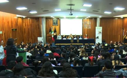 VIDEO: Magistrado De la Mata es increpado por jueza de la UNAM; lo llama traidor a la patria