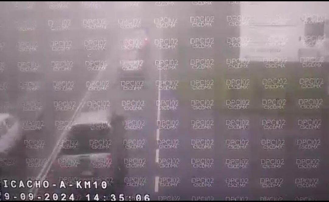 Este banco de niebla se localiza en la alcaldía Tlalpan, específicamente en la colonia Zona Rústica sobre la carretera Picacho-Ajusco sobre el km 10 al km 12 este 29 de septiembre de 2024. Foto: Captura de pantalla