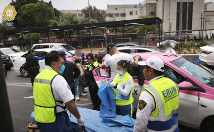 Mujer da a luz dentro de un taxi en la colonia Centro; policías capitalinos apoyan en las labores de parto