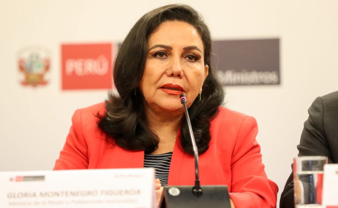 Gloria Montenegro, ministra de la Mujer y Poblaciones Vulnerables de Perú. Foto: Twitter @pcmperu