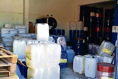 Aseguran a narcos más de 47 mil litros de químicos para drogas