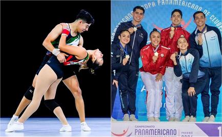 La pareja mexicana de Mario Nava y Elizabeth Quintero ganan medalla de oro en Gimnasia Aeróbica