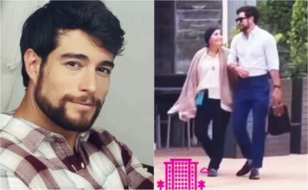 Captan a Danilo Carrera paseando de la mano de su mami; ya está cuidándola en Miami