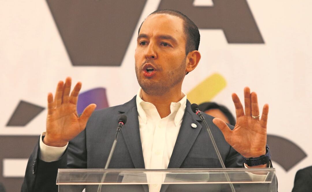 El dirigente del PAN, Marko Cortés, aseguró que la reforma electoral del Presidente está muerta. Foto: Archivo/EL UNIVERSAL.
