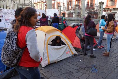 Protestan contra Donald Trump en Oaxaca