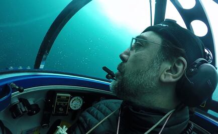 Javier Bardem se sumerge en submarino en la Antártida