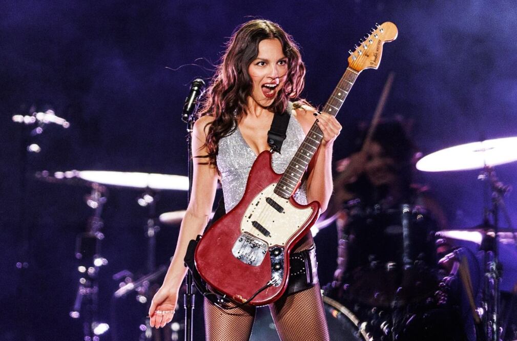 Olivia Rodrigo en su concierto en el Estadio GNP Seguros, este 2 de abril 2025.
Foto: EL UNIVERSAL / Yaretzy M. Osnaya