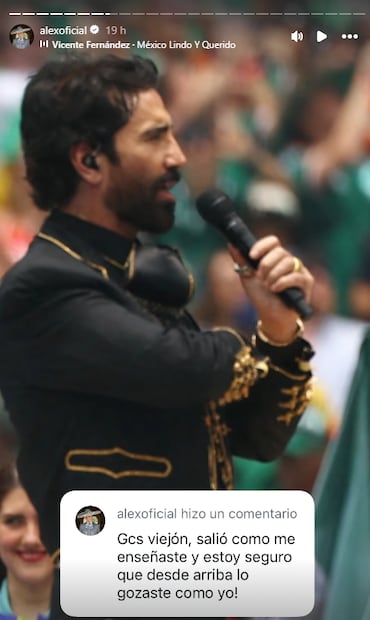 Alejandro Fernández recuerda a su papá Vicente Fernández en la inauguración del Mundial en México.
Instagram alexoficial