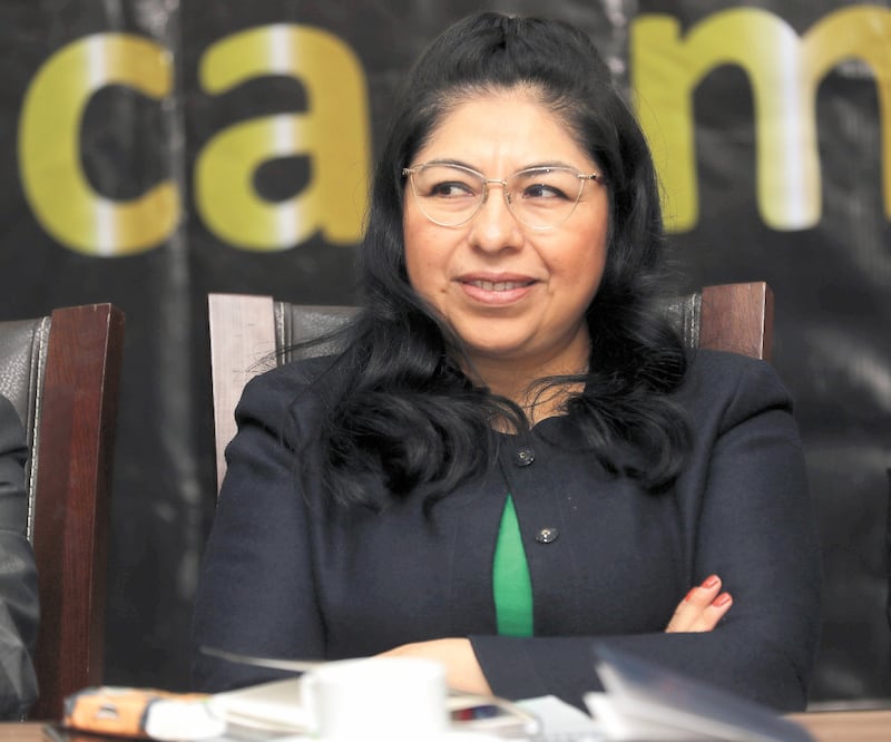 Maribel Cervantes, secretaria de Seguridad mexiquense, informó que continúan las revisiones en las cárceles para decomisar todos los equipos móviles que ingresan de forma ilegal los familiares u otros visitantes. Foto: JORGE ALVARADO. EL UNIVERSAL