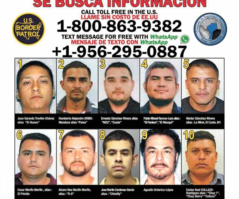 Los rostros de los objetivos criminales son difundidos en un folleto, con dos números de teléfono para denunciar de manera anónima. Foto: ESPECIAL