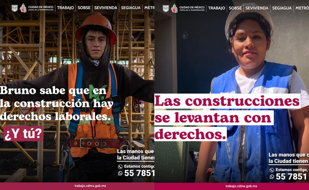 Secretaría del Trabajo lanza campaña por derechos laborales de trabajadores de la construcción en CDMX; abre línea de atención.
Foto: Especial.