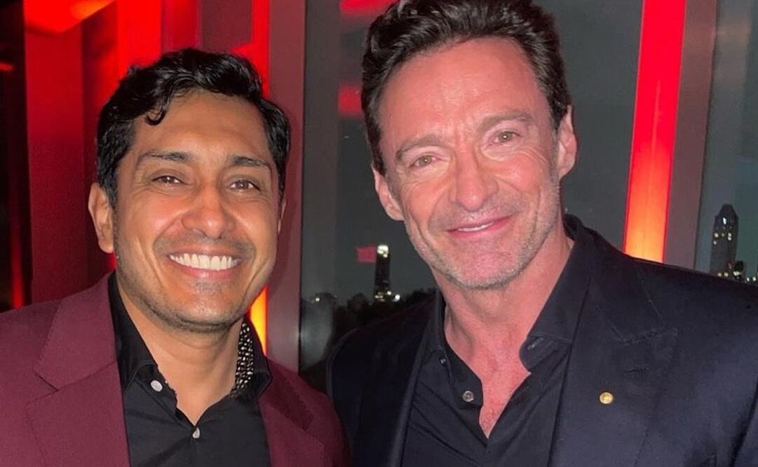 Tenoch Huerta, quien interpreta al príncipe Namor en Marvel, junto a uno de los protagonistas de "Deadpool & Wolverine". Foto; Instagram.