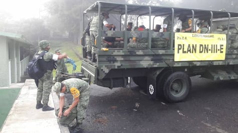 Sedena aplica Plan DNIII E por desbordamiento de río en Michoacán