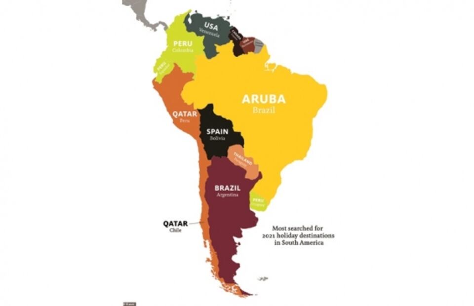 Los lugares más buscados para viajar en 2021