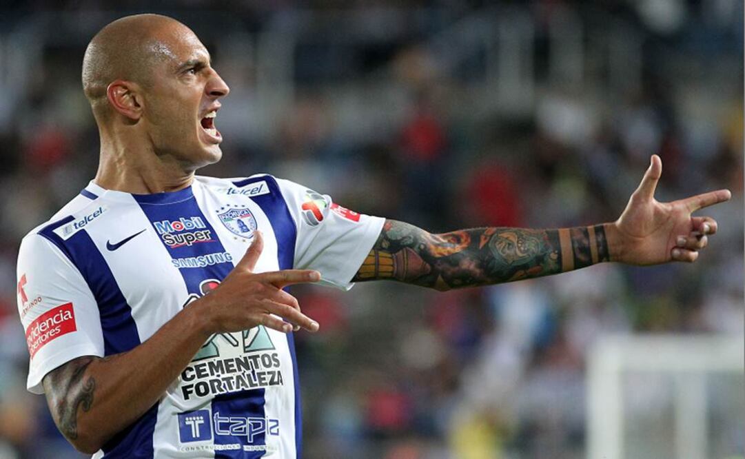 Nahuelpan celebra su gol. Xinhua