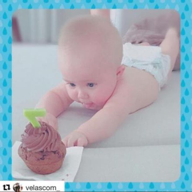 Anahí festeja con tierna foto los siete meses de su bebé