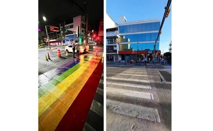 Comunidad LGBT+ acusa que autoridades de León borró pinta del PrideLeón2022 en cruce peatonal