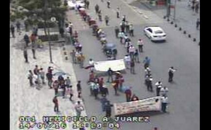 Marcha CNTE del Hemiciclo a Gobernación