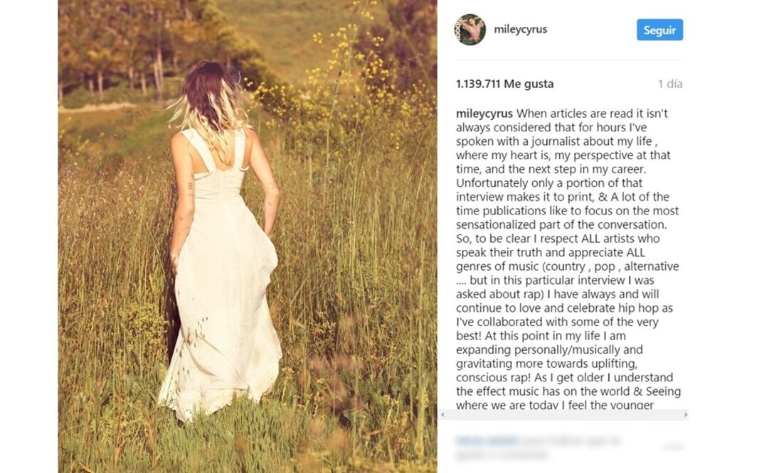 Foto: Instagram / Miley Cyrus