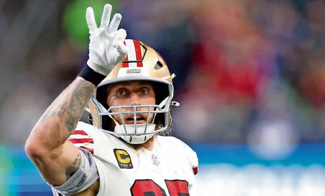 George Kittle debe tener una buena tarde. Foto: Steph Chambers / AFP
