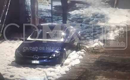 Reportan afectación en Cuajimalpa por granizo en vialidades