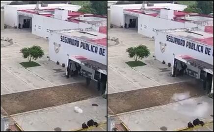 Lanzan explosivos con un dron contra base de seguridad pública en Uriangato, Guanajuato; no se reportan lesionados