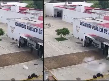 Lanzan explosivos con un dron contra base de seguridad pública en Uriangato, Guanajuato; no se reportan lesionados