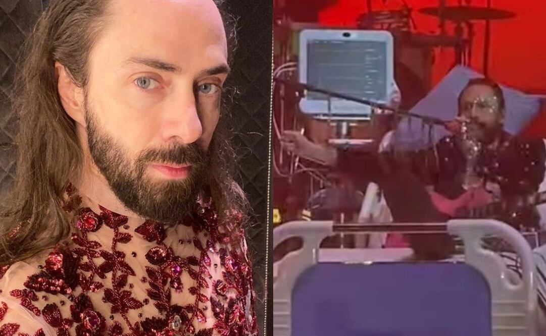 Jay de la Cueva cantando desde la cama de un hospital. Foto: Vía Instagram oficial de Jay de la Cueva/@salaiceseliza.