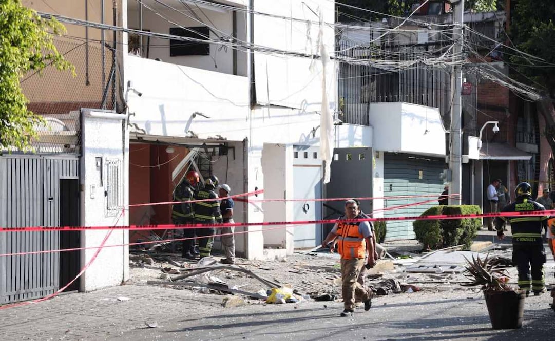 Explota una vivienda por fuga de gas en la alcaldía Álvaro Obregón (02/02/2026). Foto: Valente Rosas / EL UNIVERSAL