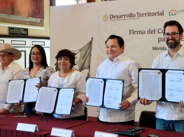 Gobierno de Yucatán firma convenio del programa "Vivienda para el bienestar"; buscan garantizar hogares dignos