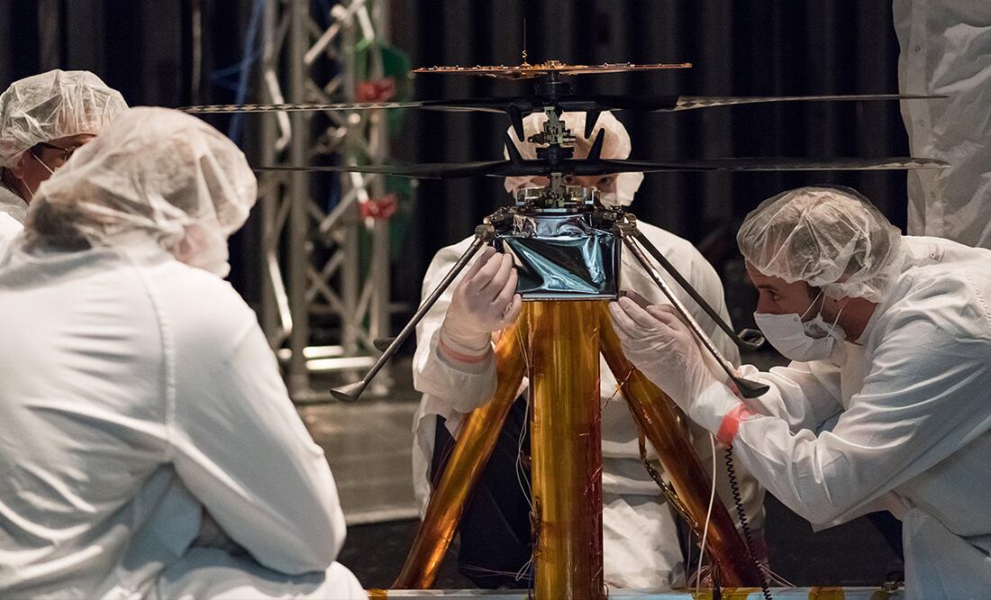 Un helicóptero en Marte